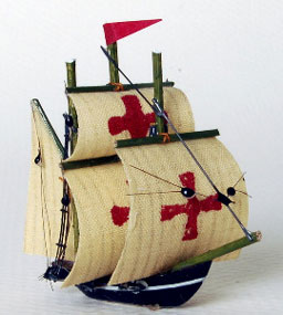 Dollhouse Miniature Spanish Galleon 1-1/2" Height
